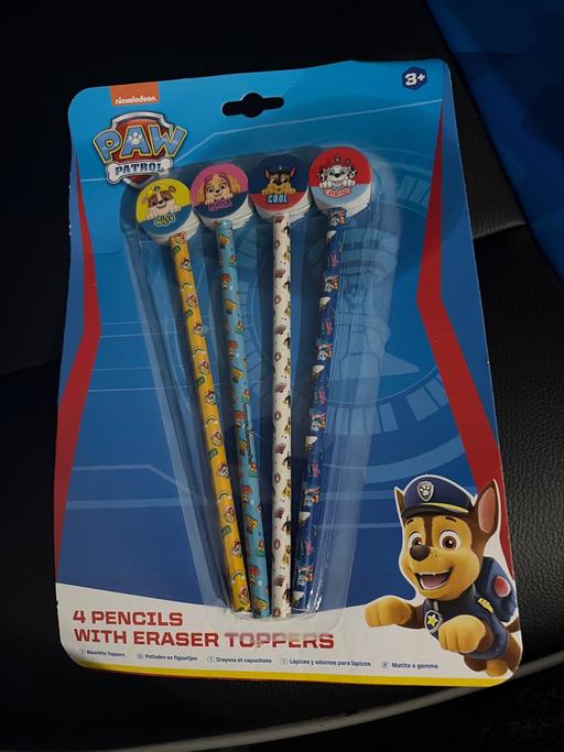  — New pack paw Patrol pencils with erasers