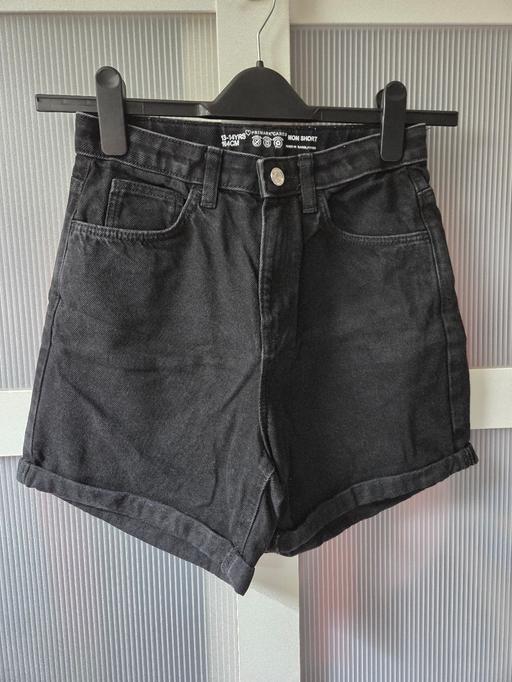  — Age 13-14 PRIMARK black mom denim shorts