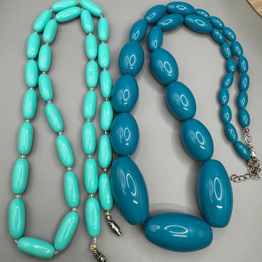  — Chunky/long Vintage Bead Necklaces