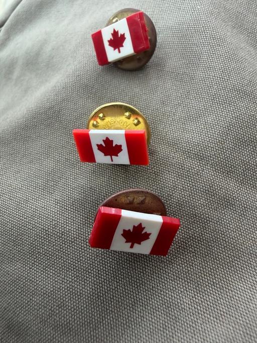  — Lot of three Canada maple leaf red & white
