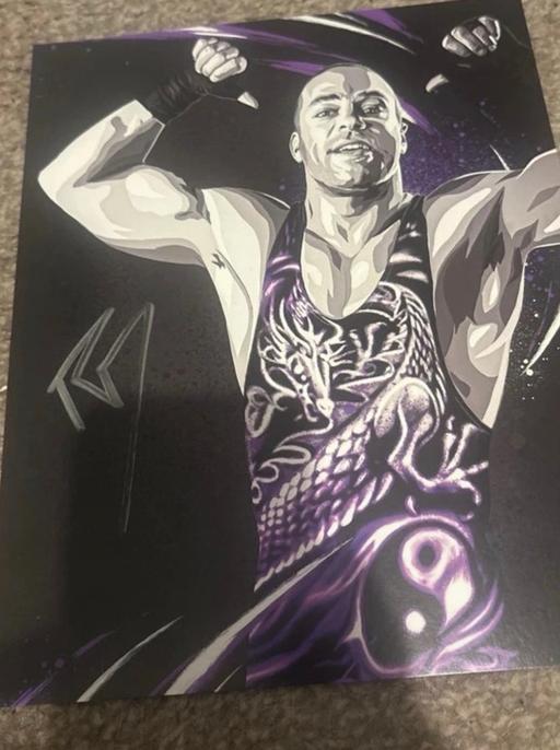  — WWE Rob vVan Dam hand-signed print