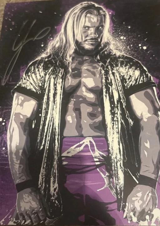  — WWE Chris Jericho hand-signed print