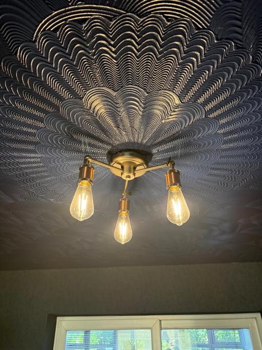  — Copper ceiling light fitting