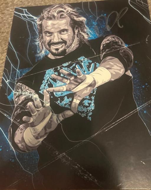  — WWE diamond Dallas Page hand signed print