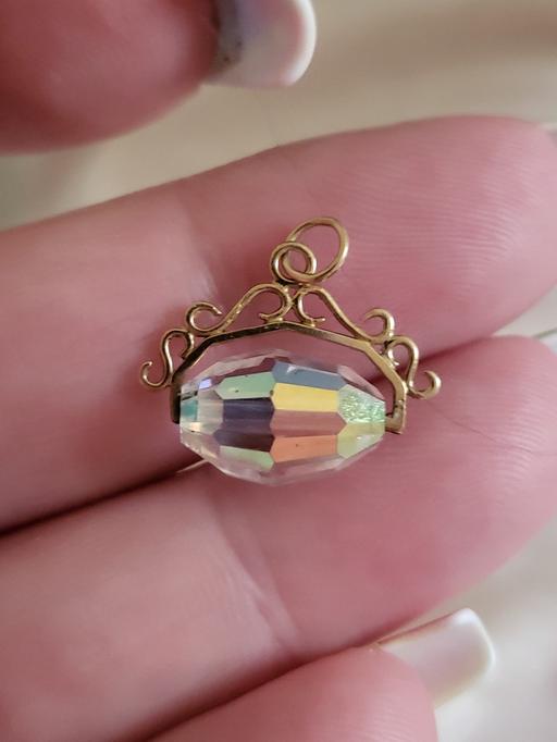  — 9ct gold spinner fob pendant