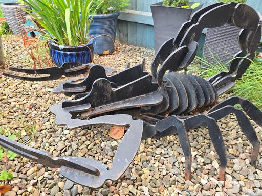  — Metal garden scorpion ornament