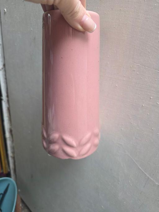  — pink dunelm vase