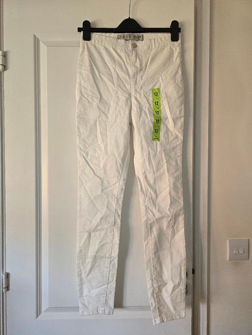  — Primark white stretch jeans 👖 uk12 bnwt