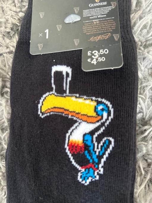  — Men’s “ Guinness” socks. Size 6-11. Black.