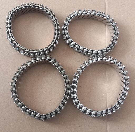  — Vintage 1950s Rhinestone Expansion Bracelets