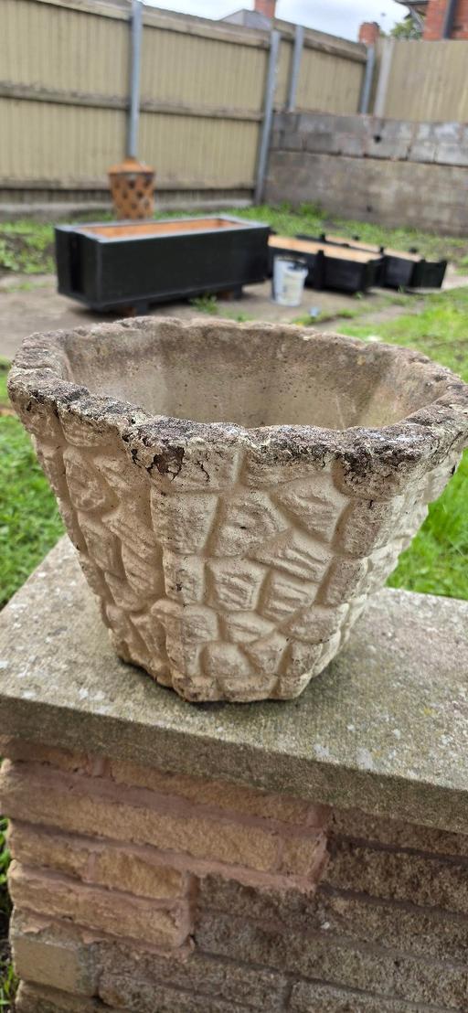 — stone flower pot