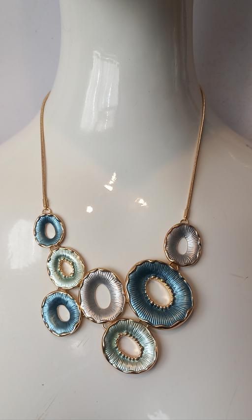  — Boho Enamel Statement Bib Necklace