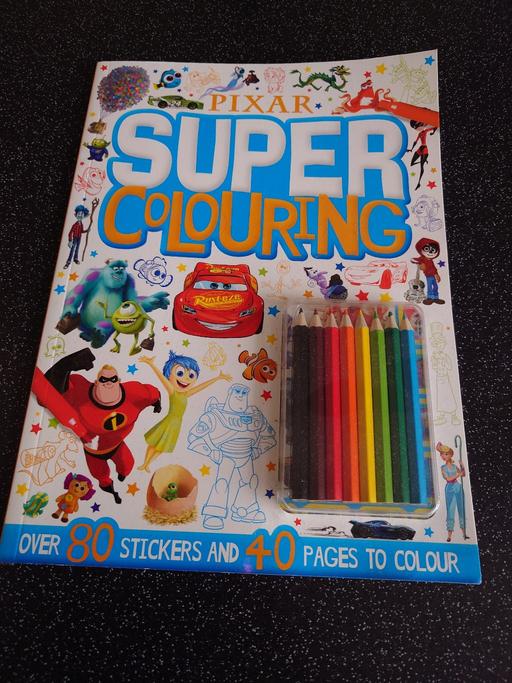  — Pixar super colouring book