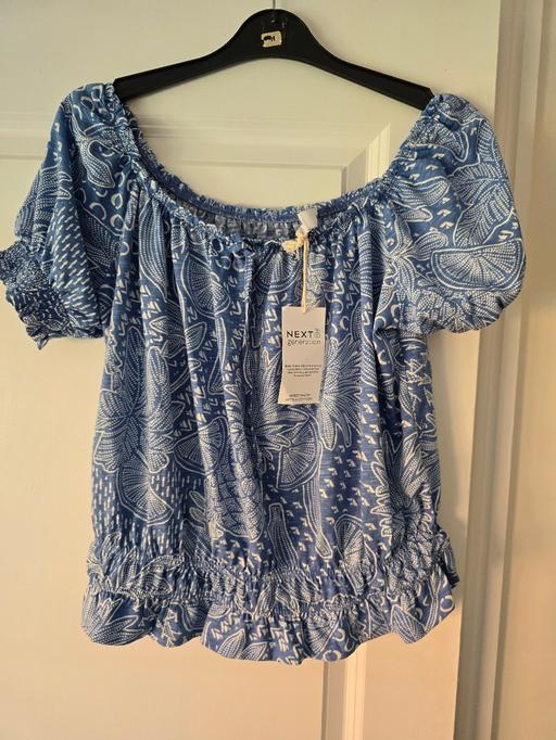  — Next off the shoulder blouse uk8 bnwt