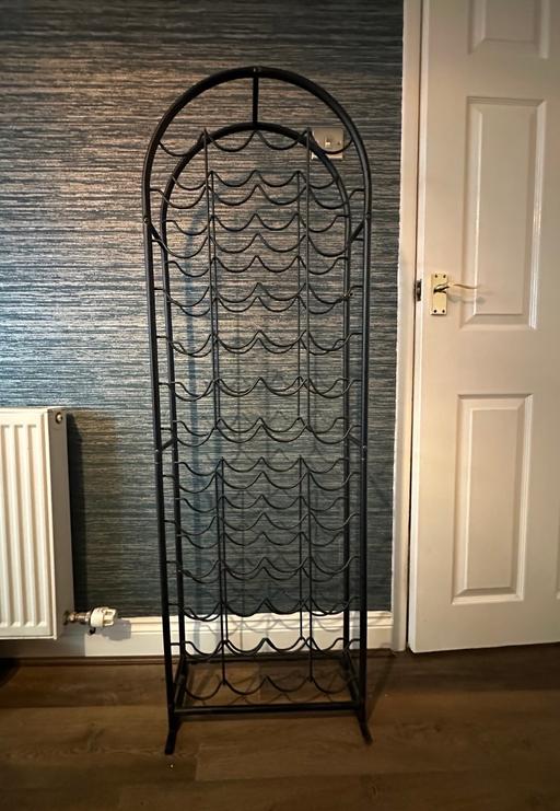  — Stunning Black Metal Wine Rack