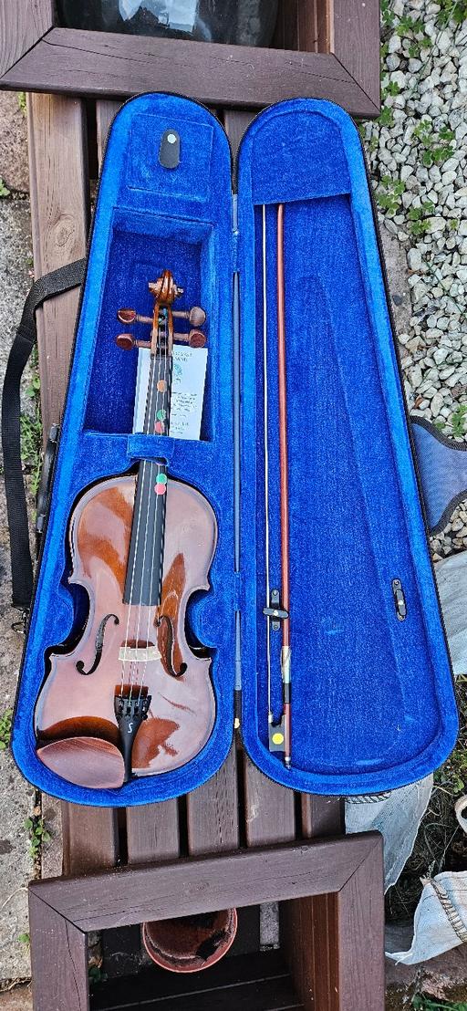  — 4/4 Acoustic Violin 4-String Brown Varnish w/