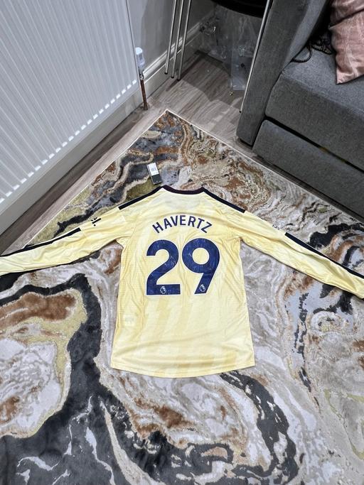  — Official Arsenal long sleeve shirt 26/27 GOLD