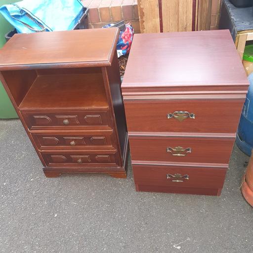  — 2 Bedside Chest Of Draws, Good Condition,