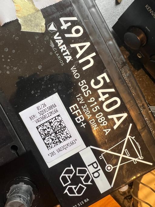  — VW GENUINE BATTERY £120
