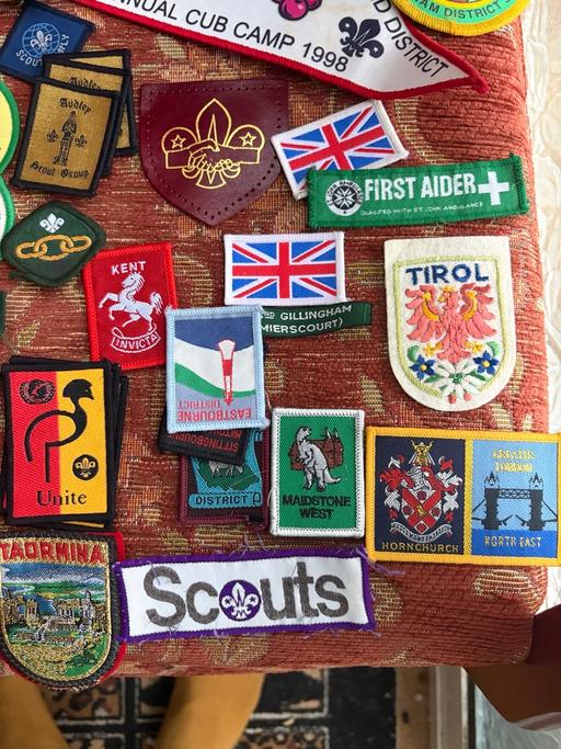  — Bundle lot of world scout badges thick cloth