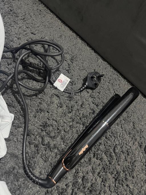  — BaByliss Hair Straighteners Black Rose Gold