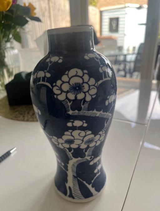  — Blue and White Ceramic Vase