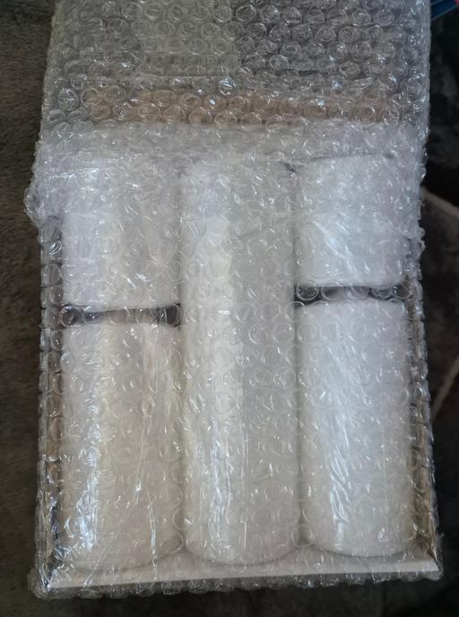  — new 5pk Assorted White Candles