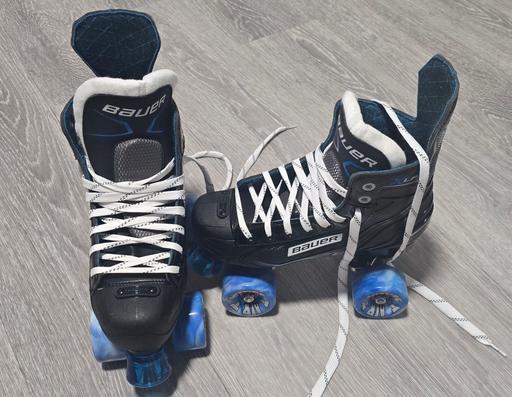  — Bauer XLP Quad Roller Skates with Airwaves Wh