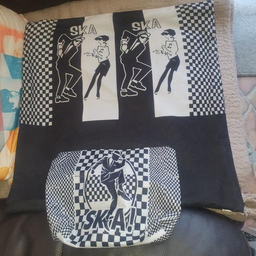  — SKA Pillow Case & Make Up Bag, VGC, Clean,