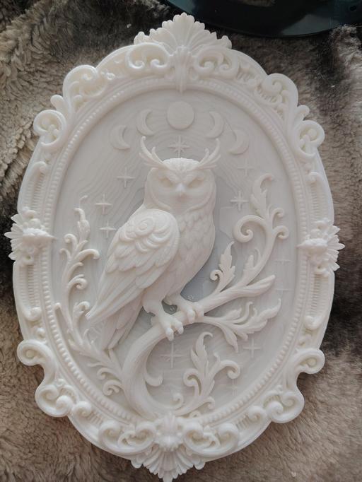  — 3d owl wall plaque