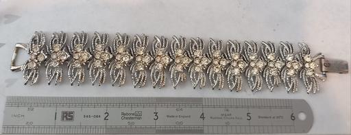 — Vintage Articulated Leaf Statement Bracelet