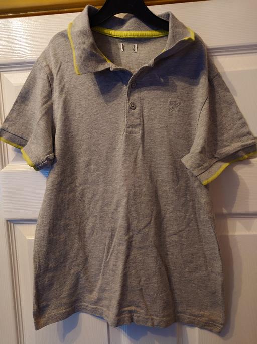  — Boys grey polo top size 11-12 years