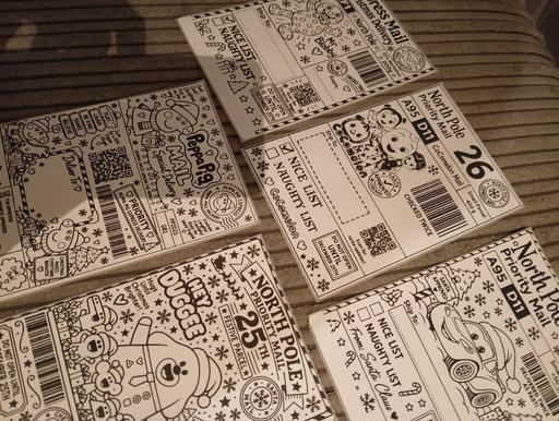  — 10x Christmas children's labels