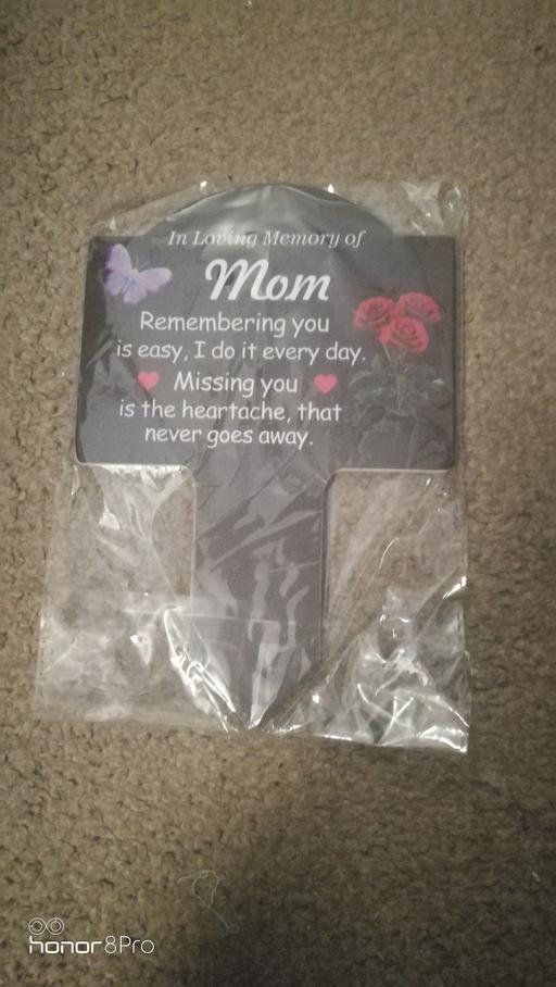  — Memorial Grave Markers for Mom.