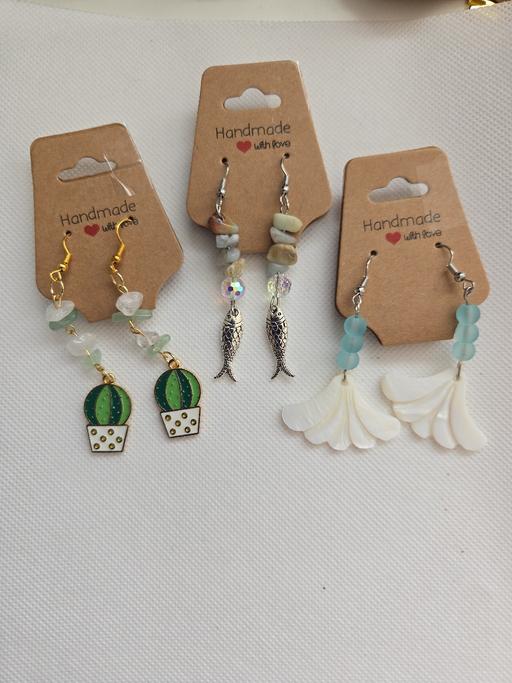  — 3 Pairs Dangle Drop Earrings