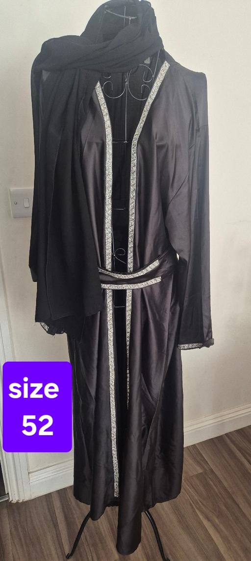  — size 52 open abaya 3 piece