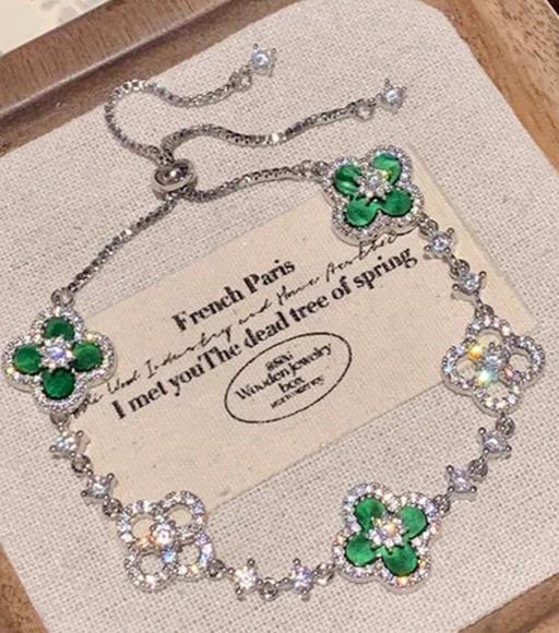  — Green/Silver bracelet