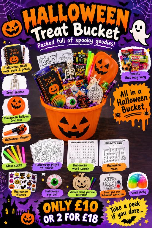  — halloween treat buckets