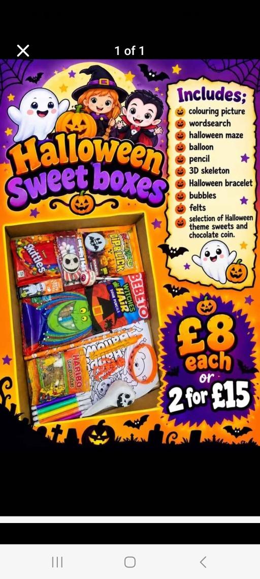  — halloween treat boxes