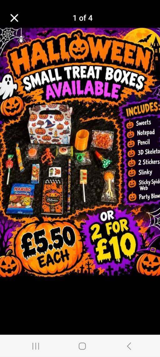  — halloween treat box