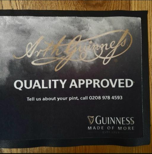  — GUINNESS BAR MAT