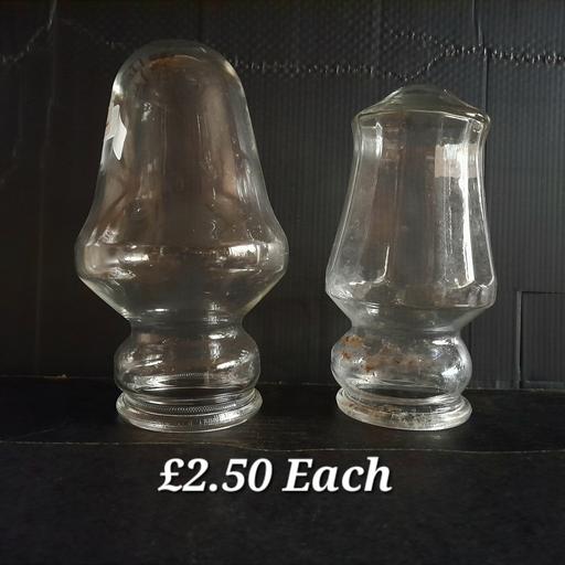  — VINTAGE GLASS LAMP DOMES