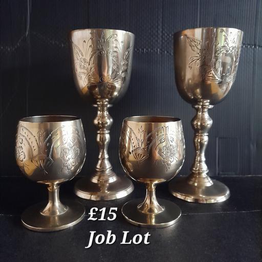  — SILVER PLATED GOBLETS & CHALICES