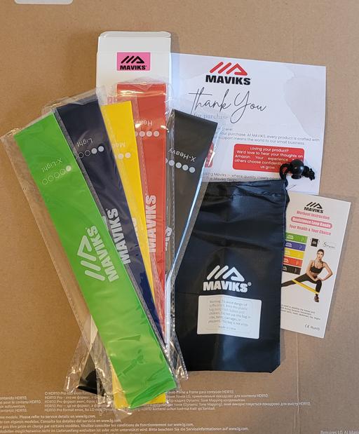  — Resistance Loop Exercises Bands 5 Pack
