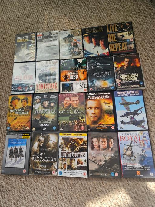  — 20 war and western dvds.