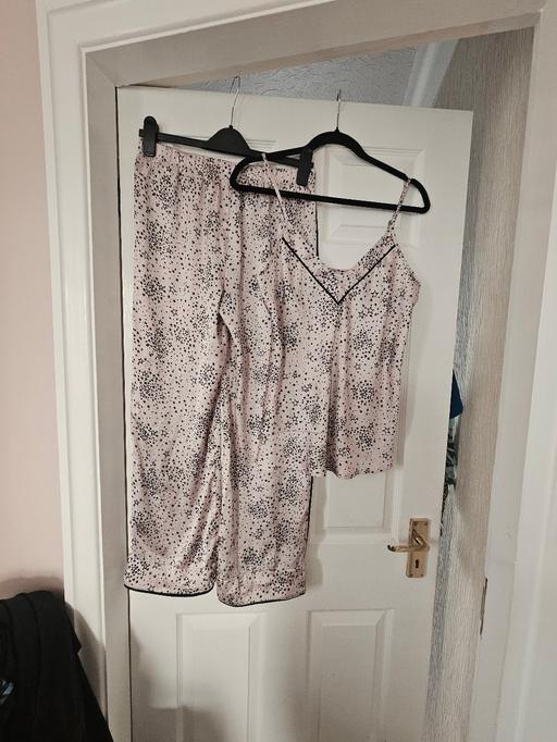  — Silky feel pj set, size 12..like new