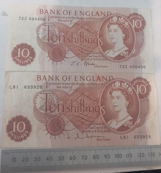  — Vintage 10 Shilling Banknote Bundle