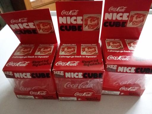  — 3 brand new coca cola NICE CUBE SETS
