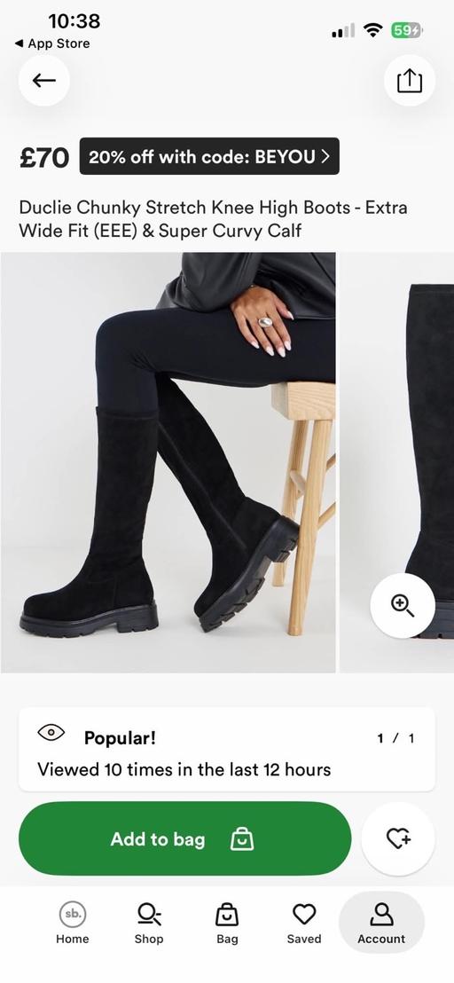  — Knee high boots