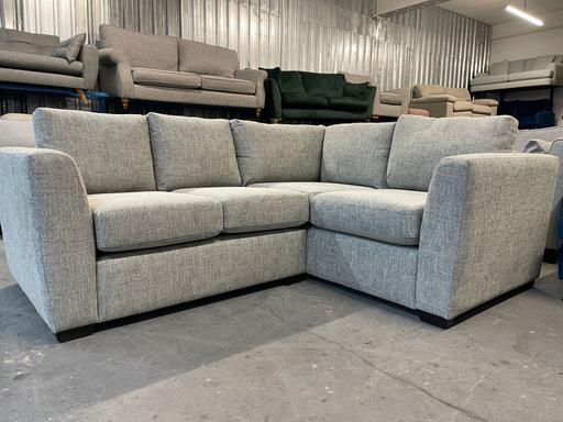  —  
Textured Grey RHF Small Corner Sofa